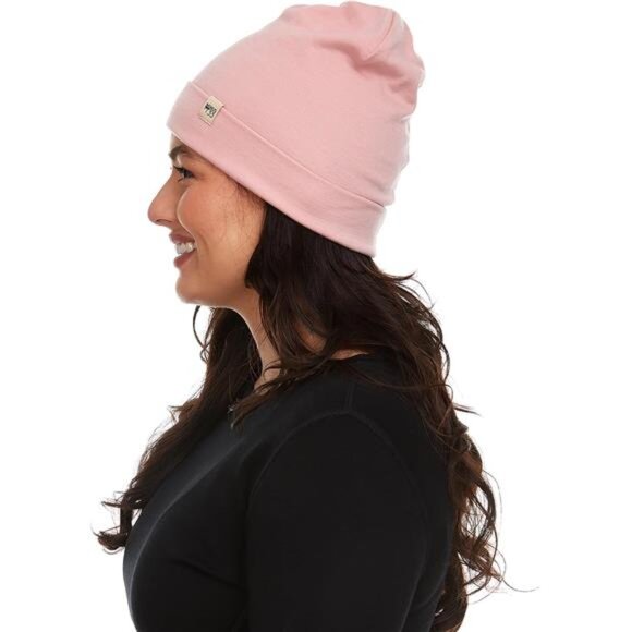 100% Merino Wool Ridge Cuff Beanie - Unisex Warm Winter Hat - Picture 3 of 6